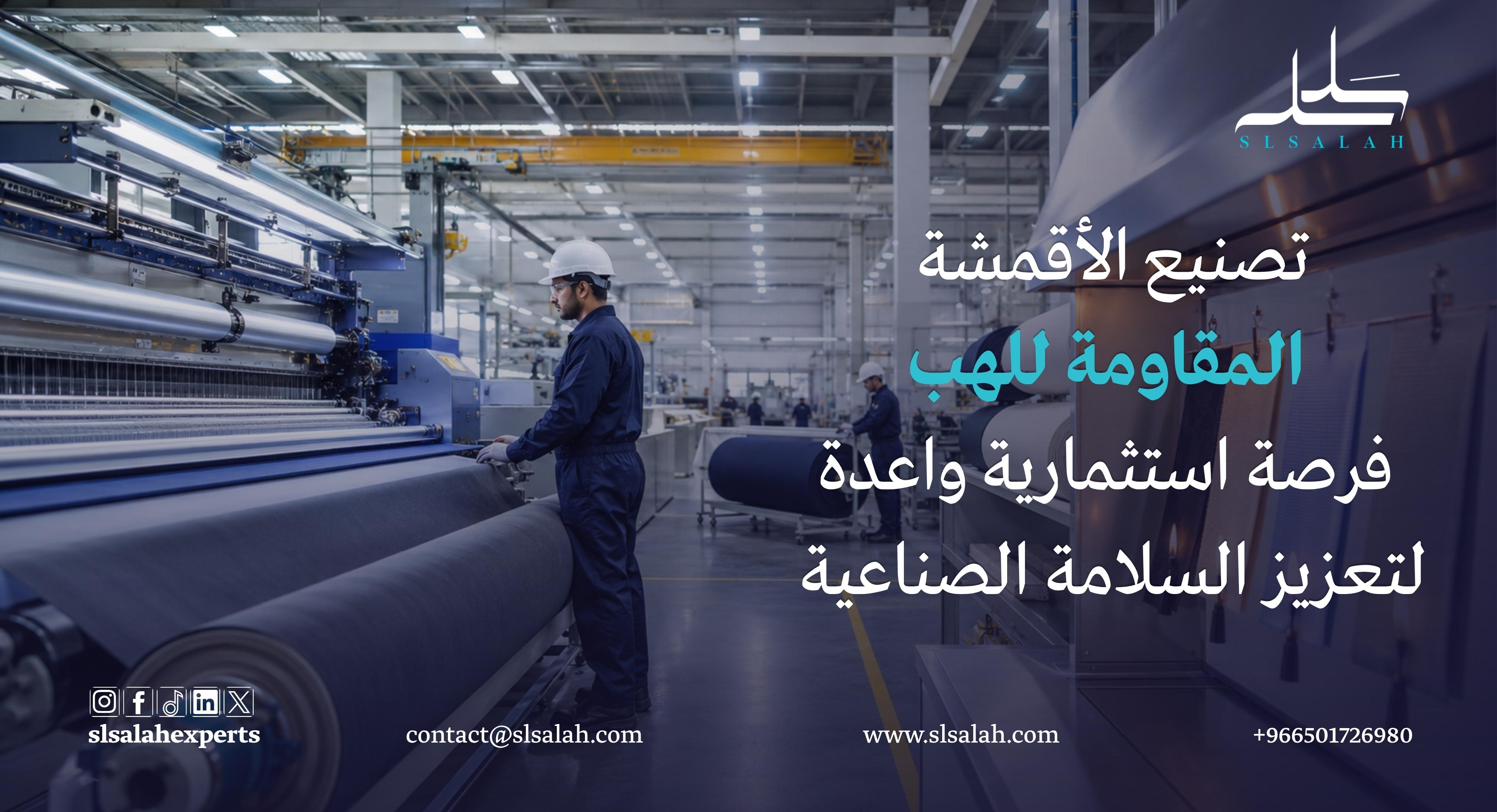 تصنيع الأقمشة المقاومة للهب: فرصة استثمارية واعدة لتعزيز السلامة الصناعية